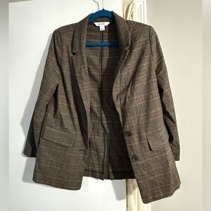 Old Navy Women’s Brown Plaid Blazer Sz Small